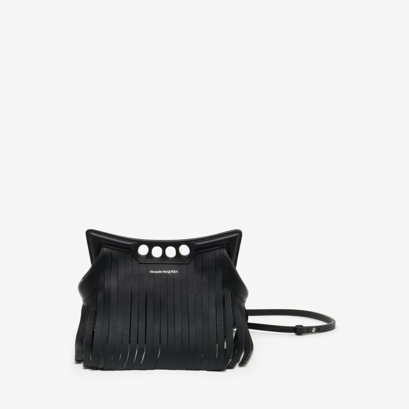 Alexander McQueen Women's Black The Peak Bag Mini (Calf Leather)